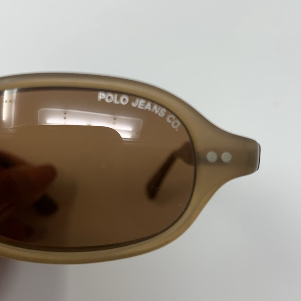 Polo by Ralph Lauren Brown Oval Sunglasses - Picture 4 of 5